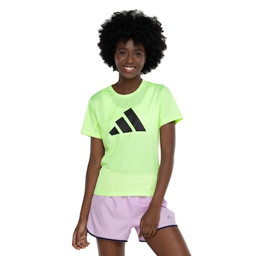 Camiseta Feminina adidas Manga Curta Run It