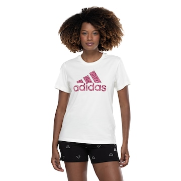 Camiseta Feminina adidas Manga Curta Animal Print