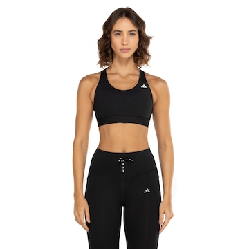 Top Fitness com Bojo Removível adidas Média Sustentação Ultimate MS BRA Adulto