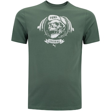 Camiseta Masculina Puma Manga Curta Training Skull