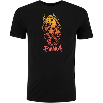 Camiseta Masculina Puma Manga Curta Training Flames