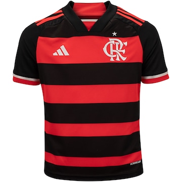 Camisa do Flamengo I 24 adidas Infantil Torcedor