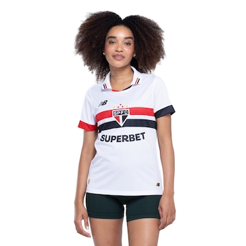 Camisa do São Paulo I 24 New Balance Feminina Torcedor