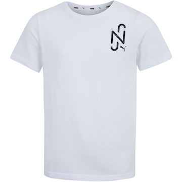 Camiseta Neymar JR Infantil Puma Manga Curta Regular Fit