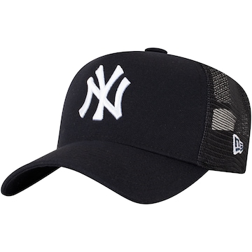 Boné do New York Yankees Aba Curva New Era MLB Snapback 940 AF Trucker Camuflado Adulto