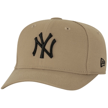 Boné do New York Yankees Aba Curva New Era MLB Snapback Basic 950 SN KHK BLK Adulto