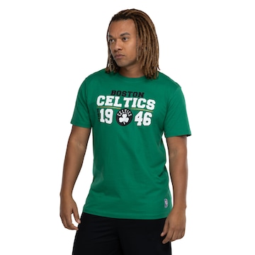 Camiseta do Boston Celtics Masculina NBA Manga Curta Decade NB951