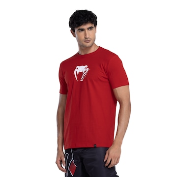 Camiseta Masculina Venum Manga Curta Basic Light Red