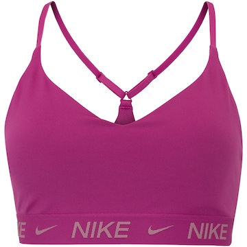 Top Fitness com Bojo Nike Baixa Sustentação Dri-Fit Indy SPT BRA