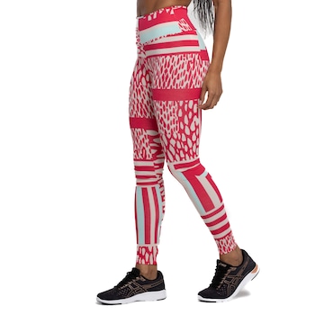 Calça Legging Feminina FitDance Cós Médio Estampada