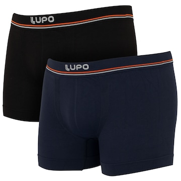 Kit de 2 Cuecas Lupo Boxer Sem Costura