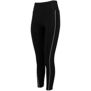 Calça Legging Feminina Oxer Zig Lateral Média Compressão Cintura Média