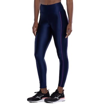 Calça Legging Feminina Oxer Zig Lateral Média Compressão Cintura Média