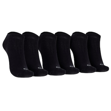 Kit de Meia Oxer Cano Invisível Light com 3 pares Não Atoalhada Tamanho 39-44 Adulto