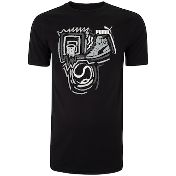 Camiseta Masculina Puma Manga Curta Graphics Year Of Sports