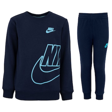 Conjunto de Agasalho Infantil Nike Sportswear FT Icon Crew Set