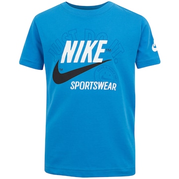 Camiseta Infantil Nike Manga Curta Retrô Sportswear SS