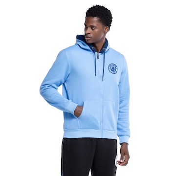 Jaqueta do Manchester City Balboa Masculina com Capuz Moletom Canguru