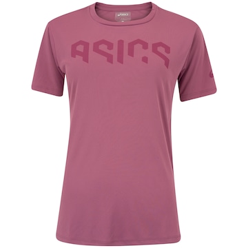 Camiseta Feminina ASICS Manga Curta Logo Treino