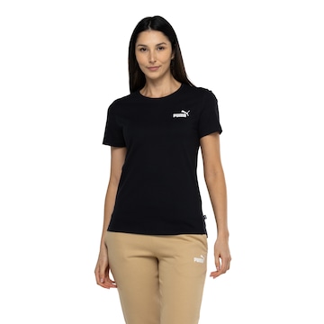 Camiseta Feminina Puma Manga Curta Essentials Small Logo Tee