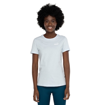 Camiseta Feminina Puma Manga Curta Essentials Small Logo Tee