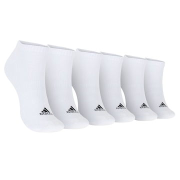 Kit de Meia adidas Cano Baixo 3 Pares Adulto