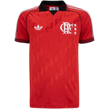 Camisa Polo do Flamengo adidas Masculina Lifestyler