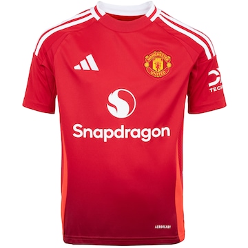 Camisa do Manchester United I 24/25 adidas Infantil Torcedor