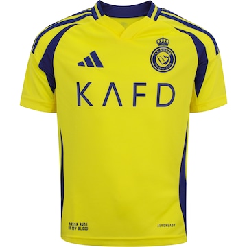 Camisa do Al Nassr I 24/25 adidas Infantil Torcedor Ronaldo