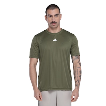 Camiseta Masculina adidas Manga Curta Treino Básica