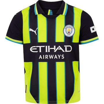 Camisa Polo do Manchester City II 24/25 Puma Infantil Torcedor