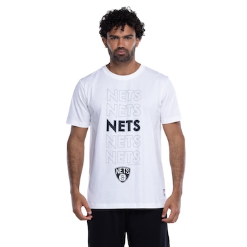 Camiseta do Brooklyn Nets NBA Masculina NB957 Contour