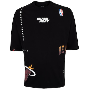 Camiseta do Miami Heat NBA Masculina D Construct N0255