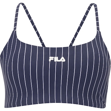 Top Fitness com Bojo Removível Fila Média Sustentação Future Sports Pinstripes Flow Adulto