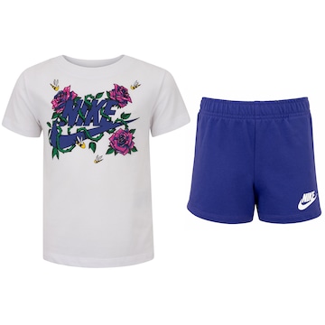 Conjunto Infantil Nike Boxy Tee Camiseta + Bermuda