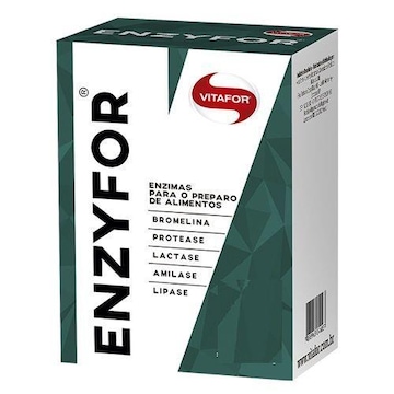 Enzimas Digestivas Vitafor Enzyfor - 10 Sachês de 3g