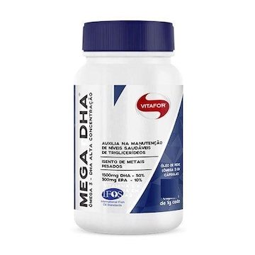 Ômega 3 Vitafor Mega Dha - 60 Cápsulas