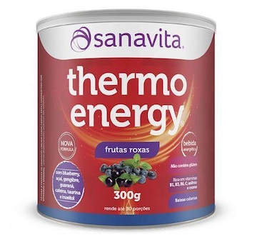 Energético Sanavita Thermo Energy - Frutas Roxas - 300g
