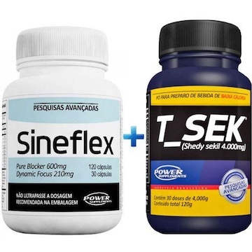 Termogênico Power Supplements Sineflex - 150 Cápsulas + Vitamínico Power Supplements T_Sek - 120g