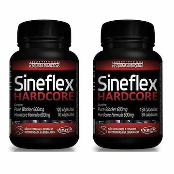 Termogênico Power Supplements Sineflex Hardcore - 2 Frascos com 150 Cápsulas cada