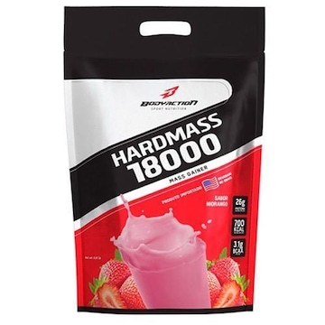 Hipercalórico BodyAction Hard Mass 18000 - Morango - 3kg