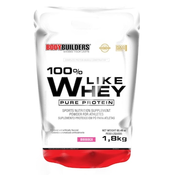 100% Whey Protein Bodybuilders Like Pure - Morango - 1,8Kg