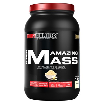 Hipercalórico Bodybuilders Amazing Mass - Baunilha - 1,5Kg