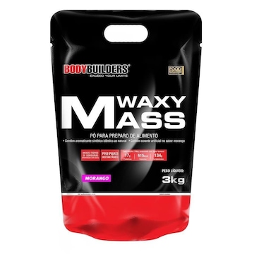 Hipercalórico Bodybuilders Waxy Mass - Morango - 3Kg