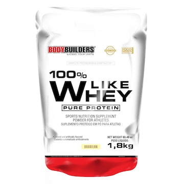 100% Like Whey Protein Pure Bodybuilders - Baunilha - 1,8Kg