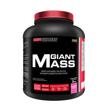 Hipercalórico Bodybuilders Giant Mass - Morango - 3Kg