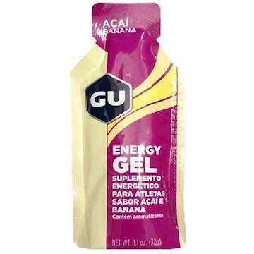 Energy Gel GU - Açaí e Banana - 1 Sachê de 32g