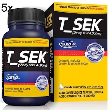 T_Sek Power Supplements - 120g - 5 Unidades