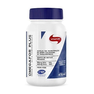 ÔmegaFor Plus Vitafor - 60 Cápsulas 1g - 5 Potes