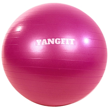 Bola de Pilates Suíça YangFit com Bomba de Encher - 75cm